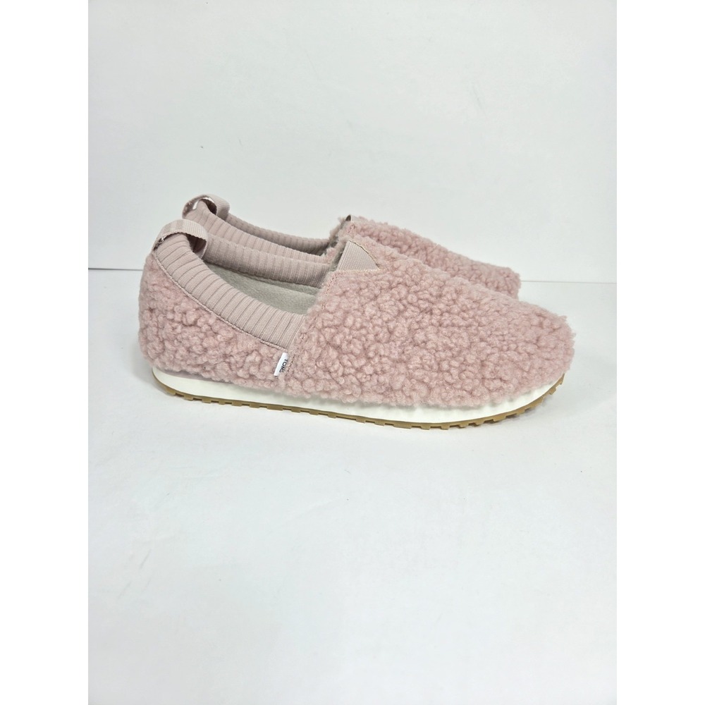 Toms Alpargata Resident Faux Shearling Slip-on Shoe Sneaker Pink Women 9.5
